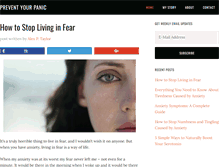 Tablet Screenshot of preventyourpanic.com